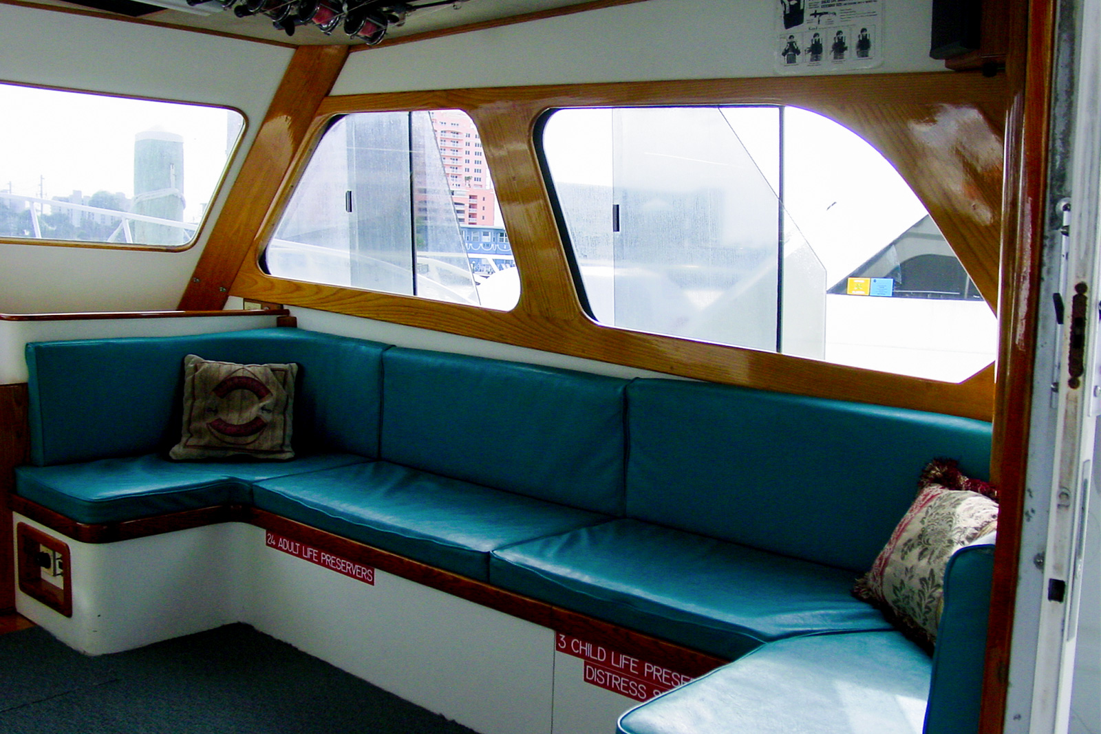 inside cabin of Gulfstream II